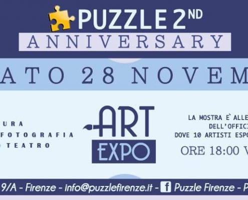 Puzzle Art Expo - 'Anniversary'. Group exhibition, Florence, Italy, November 28th - December 31th 2015.